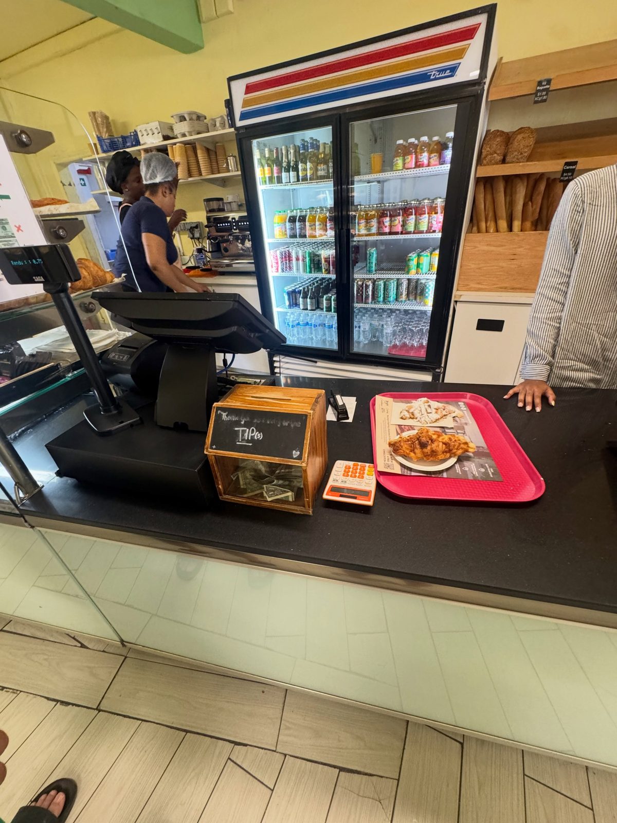 The pastry counter at La Sucriere in Philipsburg, Sint Maarten